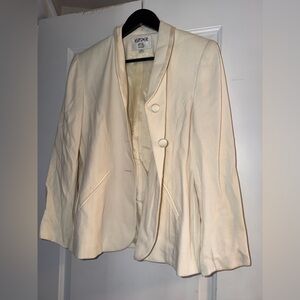 Kasper Cream Button-Front Blazer